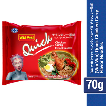 Wai Wai Quick Chicken Curry Noodles 75 gm