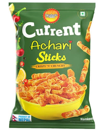 Current Achari Sticks Hot And Lemon 80 gm