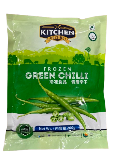 FroZen Green Chilli 200 Gm