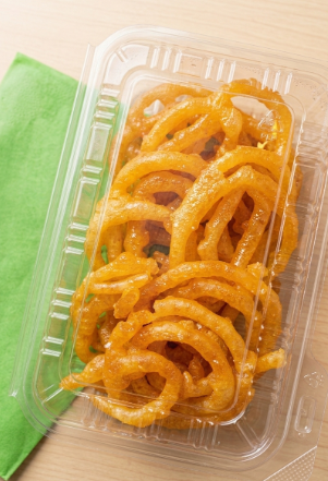 Authentic Crispy Jalebi Freshly Packed Box