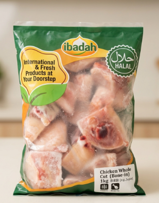 Ibadah Frozen Halal Chicken Whole Cut 1kg